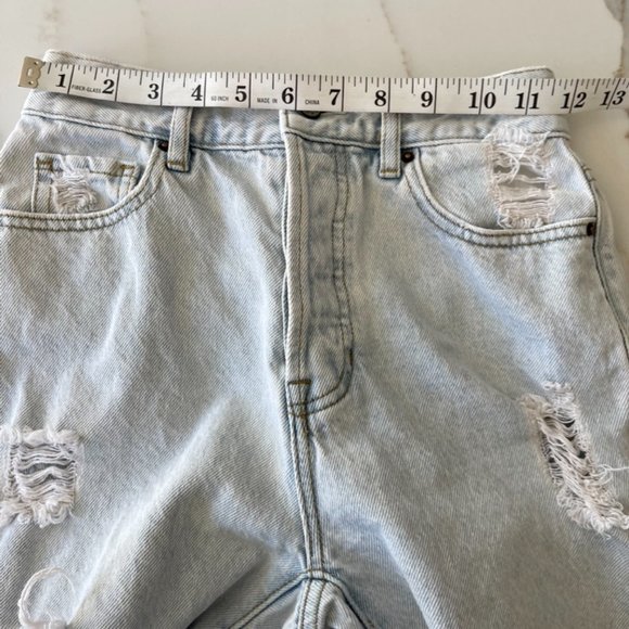 PacSun High Rise Straight Distressed Jeans Size 24 - Picture 6 of 10